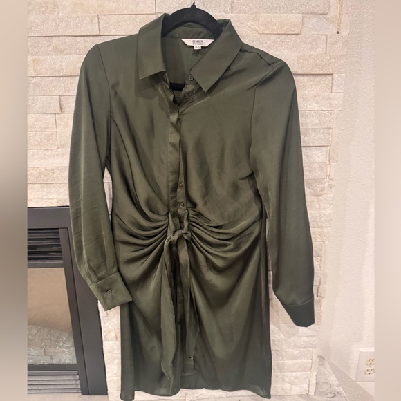 BB Dakota by Steve Madden Dresses & Skirts - Olive Green Button-Up Dress size xs